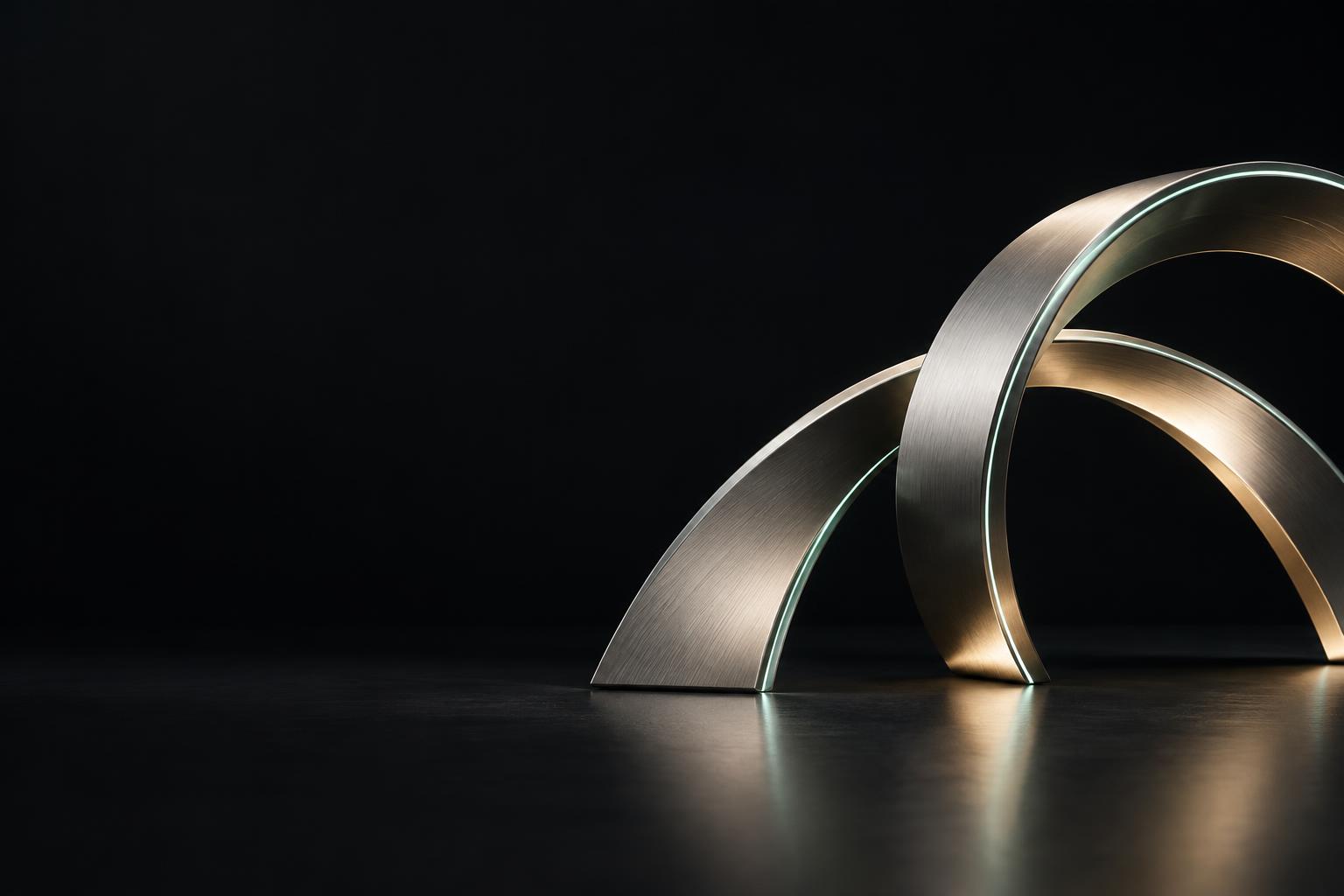 Sculptural titanium payment bridge